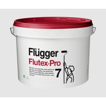 30812-48292 Краска Flugger Flutex Pro 7 для потолка, для стен 9.1 л