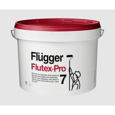 30812-48292 Краска Flugger Flutex Pro 7 для потолка, для стен 9.1 л