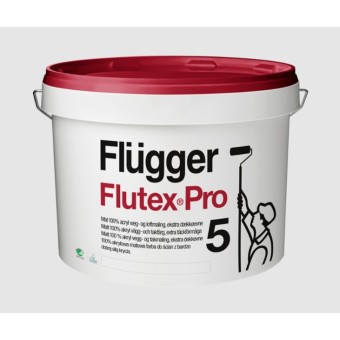 30841 Краска Flugger Flutex Pro 5 для потолка, для стен 2.8 л