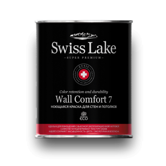 Краска Swiss Lake Wall Comfort 7 моющаяся для стен и потолков 2.7 л