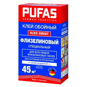 021712092 Клей для обоев Pufas VLIES DIREKT флизелиновый специальный 300 г