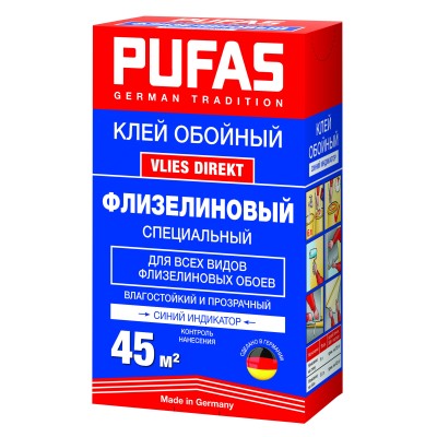 021712092 Клей для обоев Pufas VLIES DIREKT флизелиновый специальный 300 г