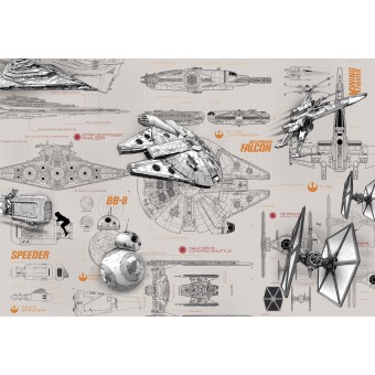 8-493-STAR-WARS-Blueprint Фотообои Komar Disney x