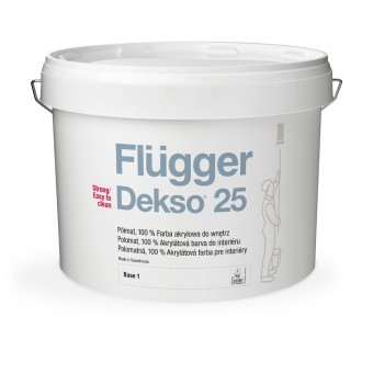 98052 Краска Flugger Dekso 25 для стен, для влажных помещений 2.8 л