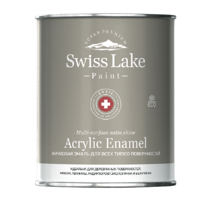 Эмаль Swiss Lake Acrylic Enamel для всех типов поверхностей 3 л