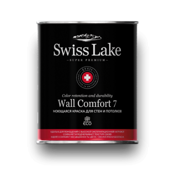 Краска Swiss Lake Wall Comfort 7 моющаяся для стен и потолков 2.7 л