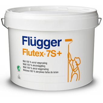 43683 Краска Flugger Flutex 7S+ для потолка, для стен 9.1 л