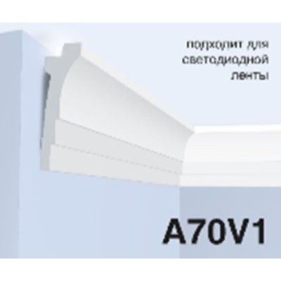 A70V1 Карниз HiWood Карниз 70х21х2000 мм