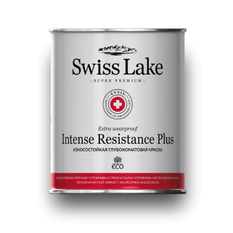 Краска Swiss Lake Intense Resistance Plus для стен и потолков 9 л