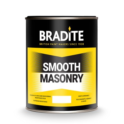 PSM10 Краска Bradite Smooth Masonry акриловая фасадная 10 л