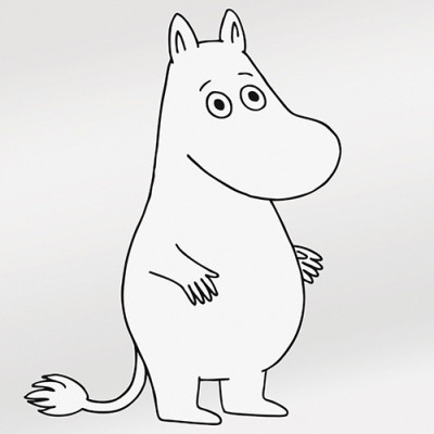 5181-4 Обои Sandudd Moomin black book