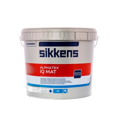 5260537 Краска Sikkens Alphatex IQ Mat для стен и потолков 4.8 л