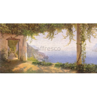 4521-Pietra Фреска Affresco Пейзажи