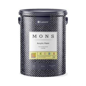 Краска Lanors Mons Mons Kids для стен и потолков 2.5 л