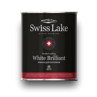 Краска Swiss Lake White Brilliant для потолка 2.7 л