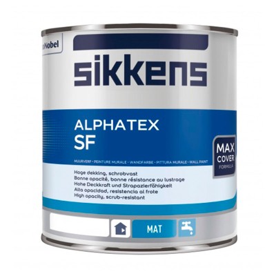 5260454 Краска Sikkens Alphatex SF для стен и потолков 0.96 л