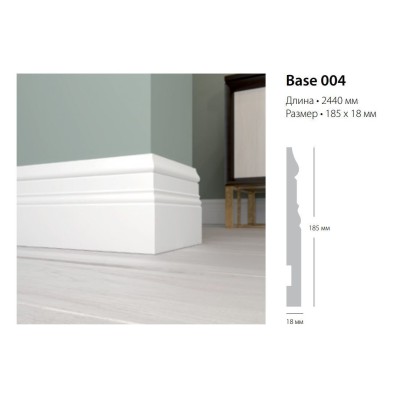 Base-004 Плинтус Ultrawood Плинтус 2440x18x185 мм