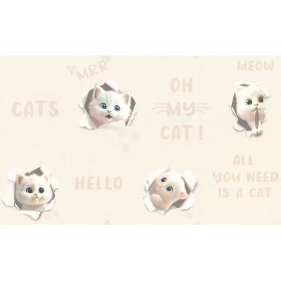 HC72285-12 Обои PALITRA HOME (Home Color) 3D Cats