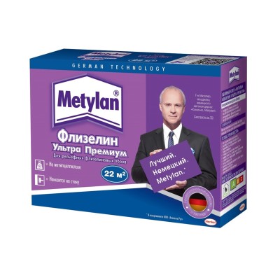 624936 Клей для обоев Metylan Ультра Премиум 22 флизелиновый 250 г